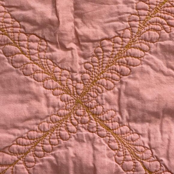 Vintage Baby Quilt Blanket Animals Blue Frog Turtle 53 1/2 x 51 Handmade Cover - Picture 12 of 14